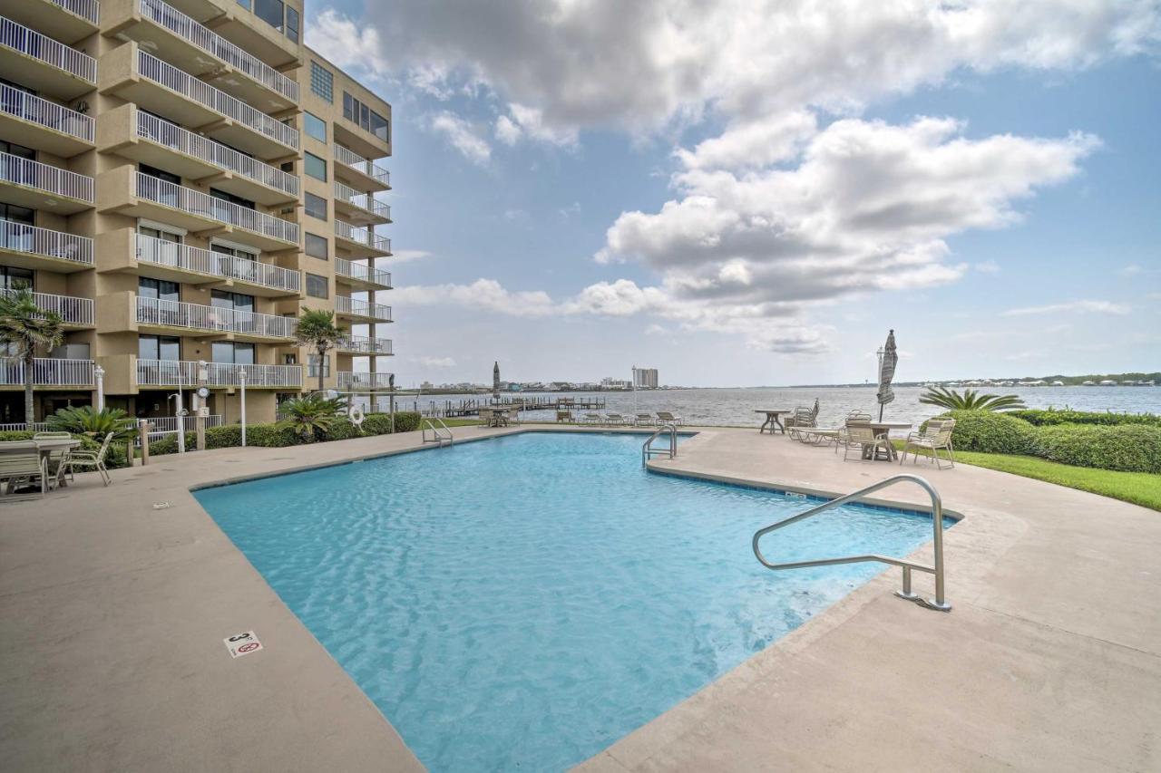 Waterfront Gulf Shores Condo With Patio, Pier And Pool Exterior foto