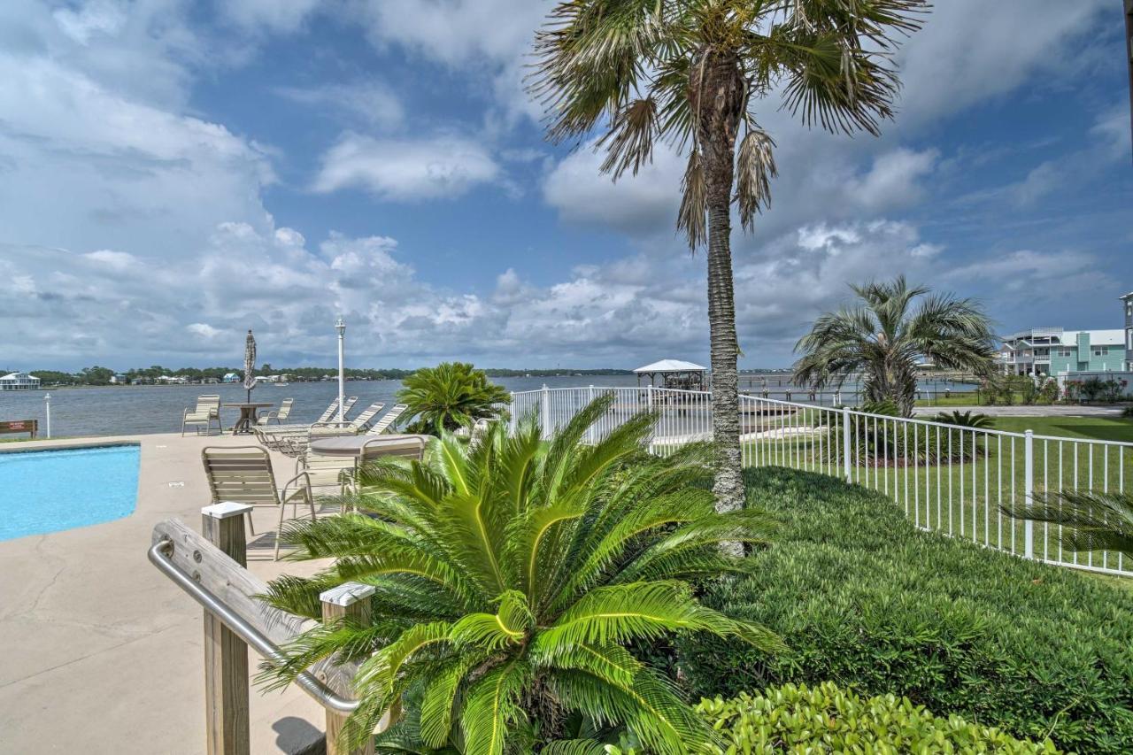 Waterfront Gulf Shores Condo With Patio, Pier And Pool Exterior foto